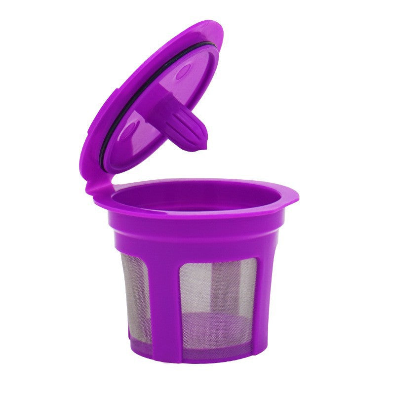 Reusable K Cup Coffee Capsule Plastic Filter Coffee Shell Stainless Steel Funnel Mesh Cup