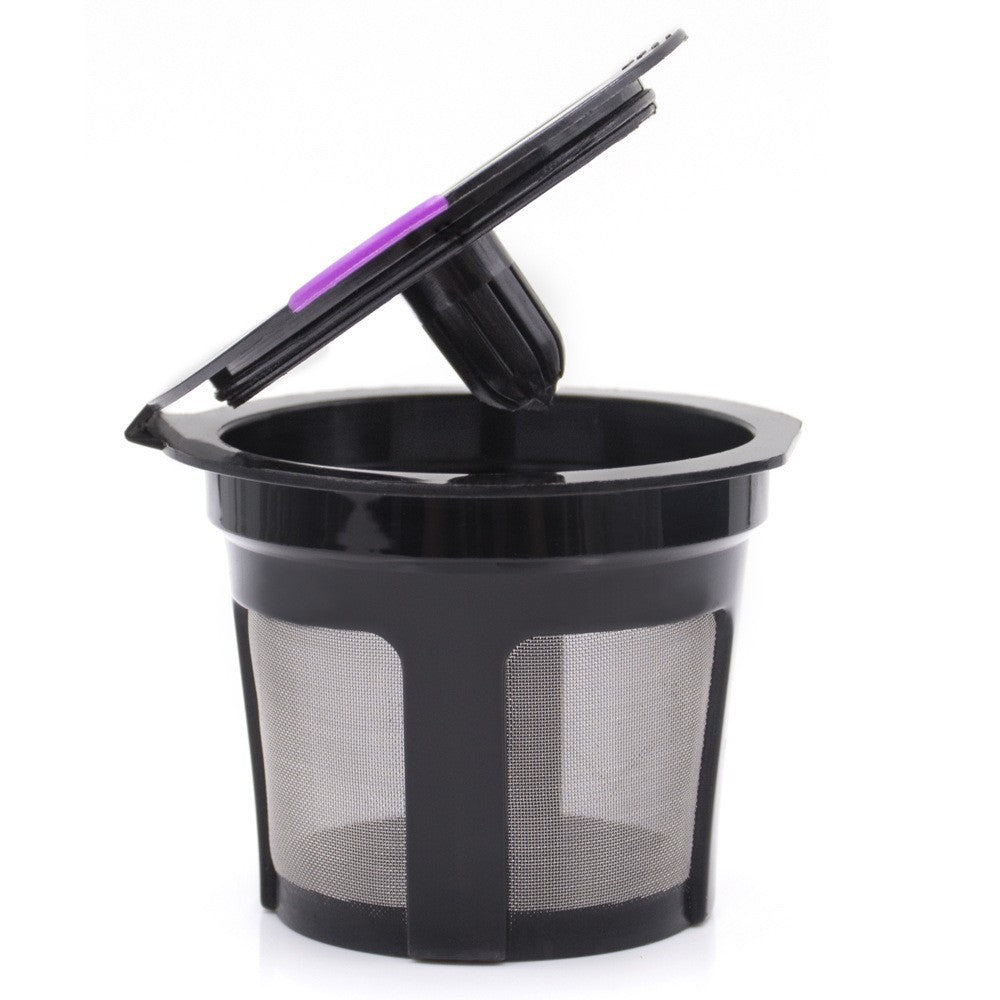 Reusable K Cup Coffee Capsule Plastic Filter Coffee Shell Stainless Steel Funnel Mesh Cup