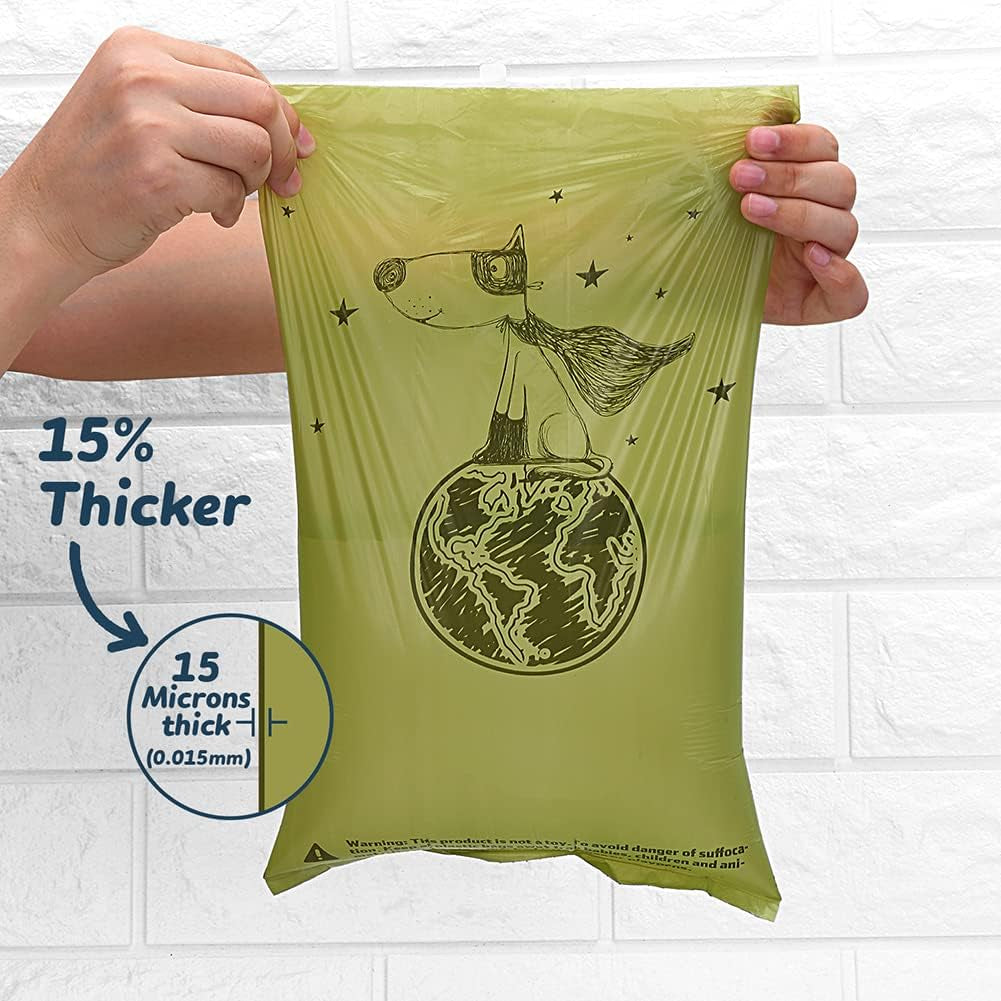 Eco-Friendly Biodegradable Dog Poop Bags – Extra Thick, Leak-Proof & Scented or Unscented Options