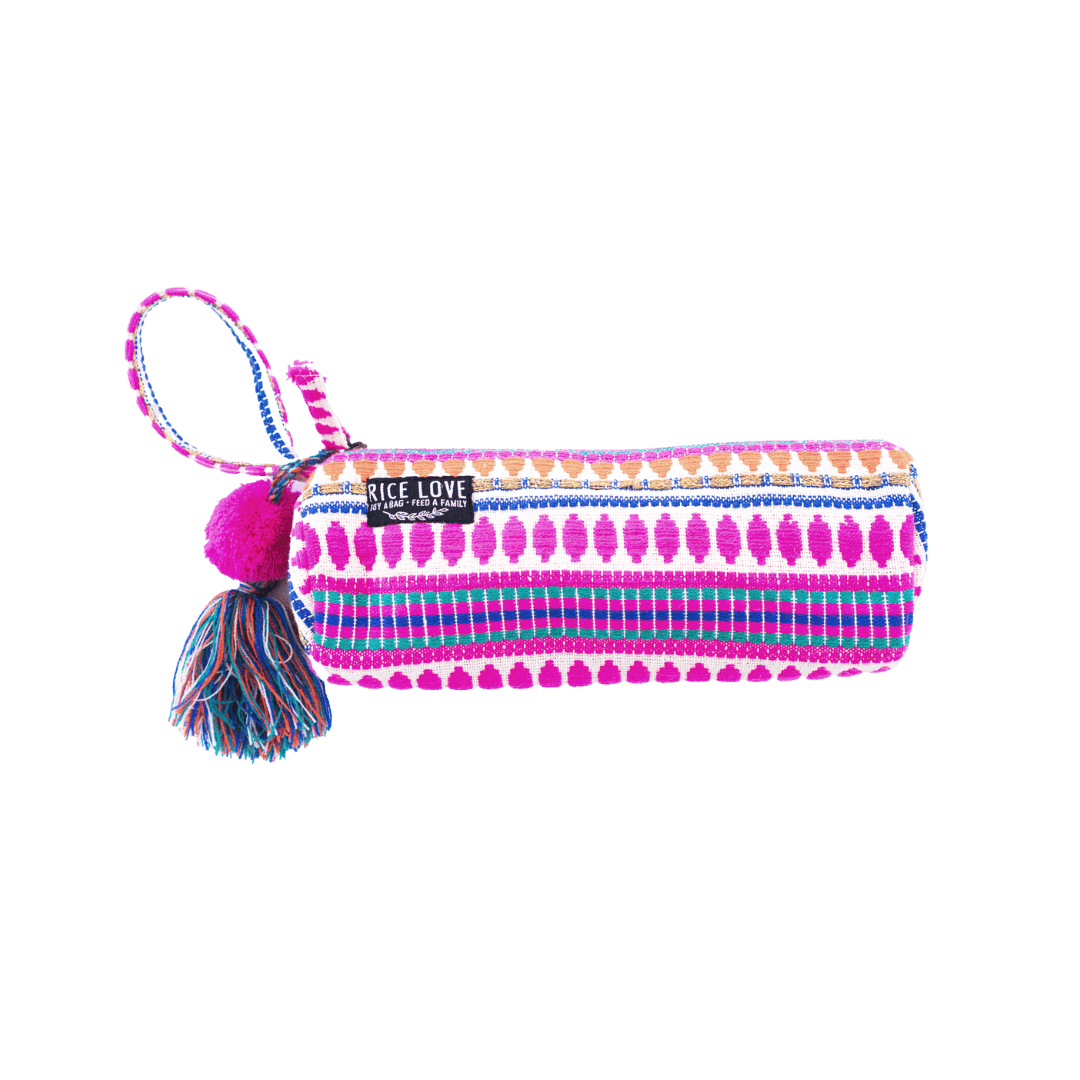 Embroidered Zipper Pouch - Arya