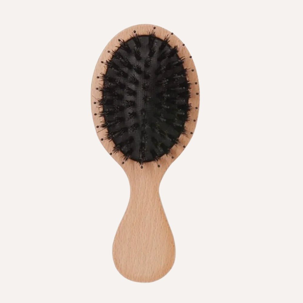 Tilley + Me Mini Detangle Bamboo Travel Hairbrush – Compact & Gentle on Hair